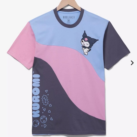 NWT Sanrio Kuromi Wavy Panel T-Shirt 2X - Picture 1 of 9